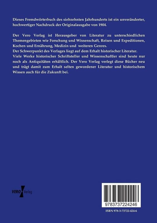 Produktbild: Fremdw&ouml;rterbuch des siebzehnten Jahrhunderts