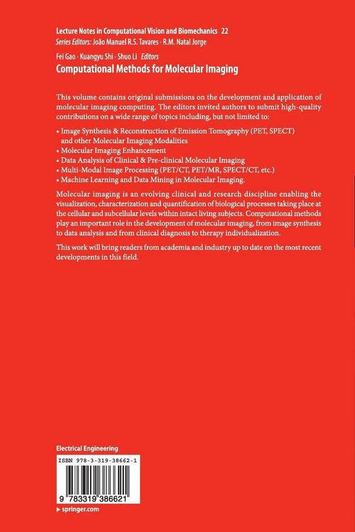 Produktbild: Computational Methods for Molecular Imaging