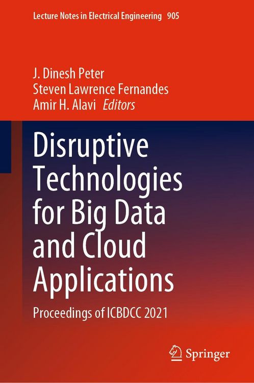 Produktbild: Disruptive Technologies for Big Data and Cloud Applications