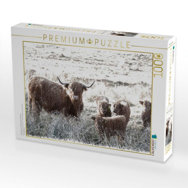 Produktbild: CALVENDO Puzzle Schottisches Hochlandrind in Glencoe | 1000 Teile Lege-Gr&ouml;&szlig;e 64x48cm Foto-Puzzle f&uuml;r gl&uuml;ckliche Stunden