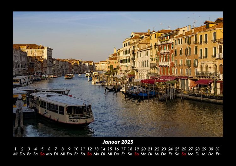 Produktbild: Venedig 2025 Fotokalender DIN A3