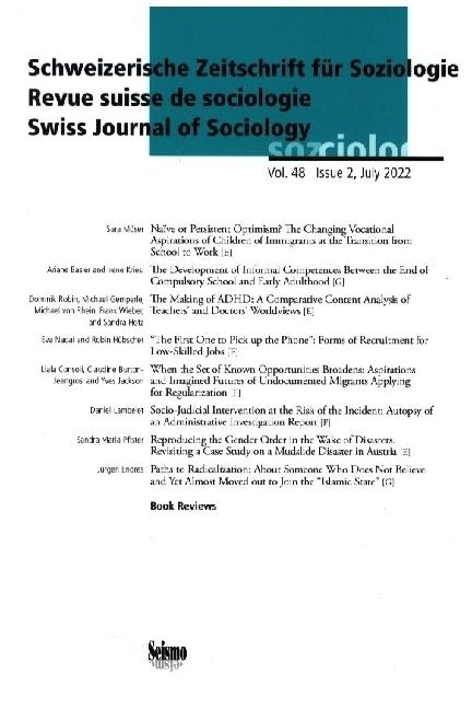 Produktbild: Schweizerische Zeitschrift f&uuml;r Soziologie