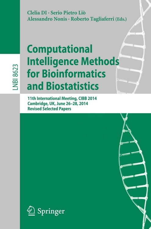 Produktbild: Computational Intelligence Methods for Bioinformatics and Biostatistics