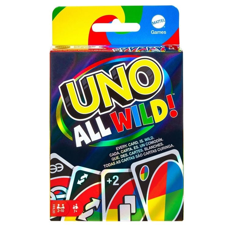 Produktbild: Mattel Games UNO All Wild, Kartenspiel, Familienspiel