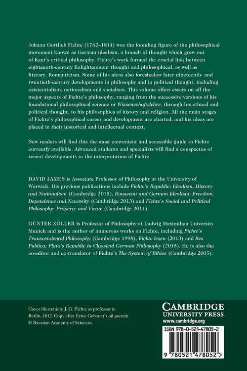 Produktbild: The Cambridge Companion to Fichte