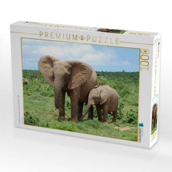 Produktbild: CALVENDO Puzzle Ein Motiv aus dem Kalender African Elephants in Addo | 1000 Teile Lege-Gr&ouml;&szlig;e 64x48cm Foto-Puzzle f&uuml;r gl&uuml;ckliche Stunden