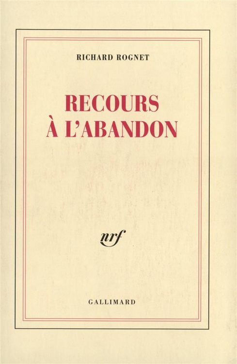 Produktbild: Recours a l'abandon