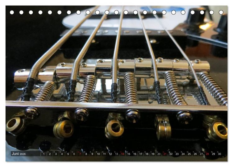 Produktbild: GITARREN Closeups (Tischkalender 2026 DIN A5 quer), CALVENDO Monatskalender
