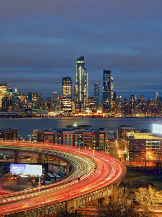 Produktbild: CALVENDO Puzzle Blick von New Jersey auf Hudson Yards | 1000 Teile Lege-Gr&ouml;&szlig;e 64x48cm Foto-Puzzle f&uuml;r gl&uuml;ckliche Stunden