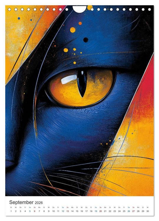 Produktbild: Kunterbunte Katzenbande (Wandkalender 2026 DIN A4 hoch), CALVENDO Monatskalender
