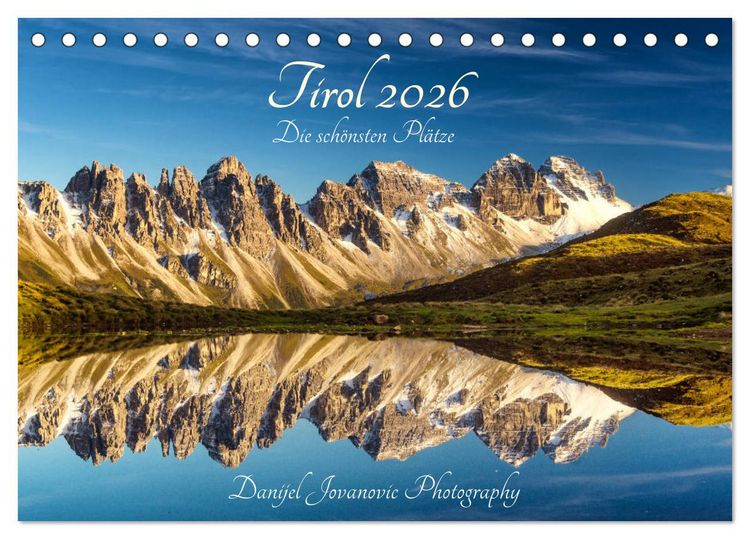 Produktbild: Tirol 2026 - die sch&ouml;nsten Pl&auml;tze (Tischkalender 2026 DIN A5 quer), CALVENDO Monatskalender