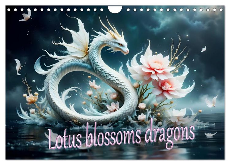 Produktbild: Lotus blossom dragons (Wall Calendar 2027 DIN A4 landscape), CALVENDO 12 Month Wall Calendar