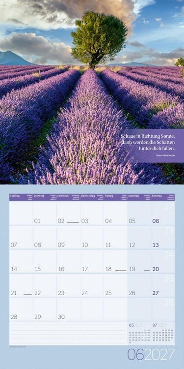 Produktbild: Momente f&uuml;r Dich Kalender 2027 - 30x30 - Art12