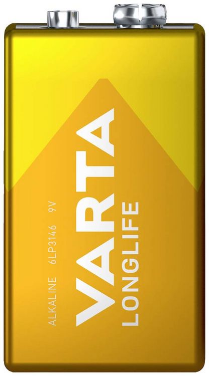 Produktbild: Varta LONGLIFE 9V Bli 1 9V Block-Batterie Alkali-Mangan 565 mAh 9V 1St.