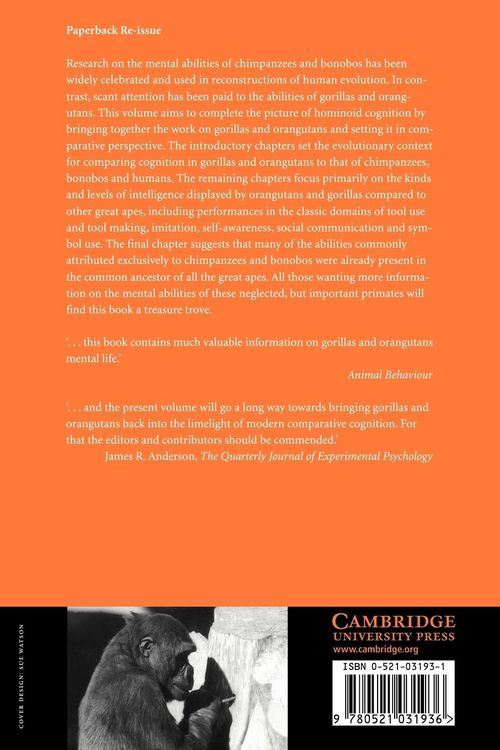 Produktbild: The Mentalities of Gorillas and Orangutans