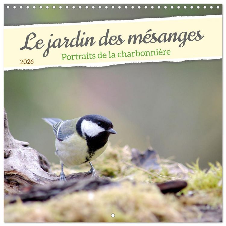 Produktbild: Le jardin des m&eacute;sanges (Calendrier mural carr&eacute; 2026 30x30 cm) Calendrier double avec une page pour vos prises de notes