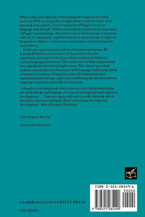 Produktbild: A Functional Approach to Child Language