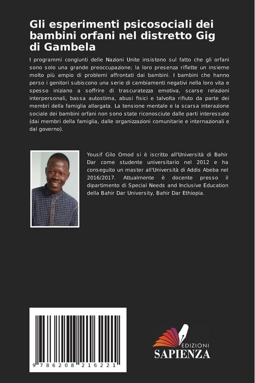 Produktbild: Gli esperimenti psicosociali dei bambini orfani nel distretto Gig di Gambela