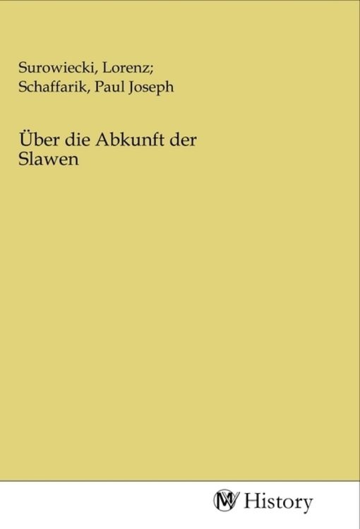 Produktbild: &Uuml;ber die Abkunft der Slawen