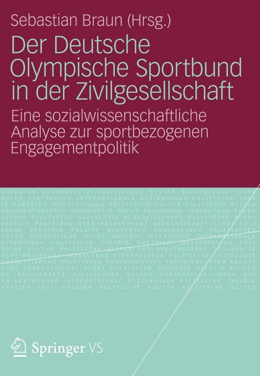 Produktbild: Der Deutsche Olympische Sportbund in der Zivilgesellschaft