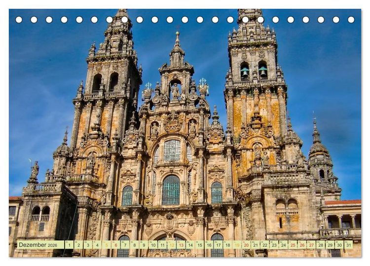 Produktbild: Jakobsweg - pilgern auf dem Camino de Santiago (Tischkalender 2026 DIN A5 quer), CALVENDO Monatskalender