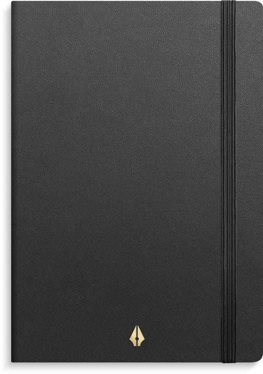Produktbild: Burde Notizbuch Deluxe A6 schwarz