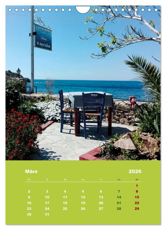 Produktbild: Entdecke die Sch&ouml;nheit der griechischen Insel Lesvos (Wandkalender 2026 DIN A4 hoch), CALVENDO Monatskalender