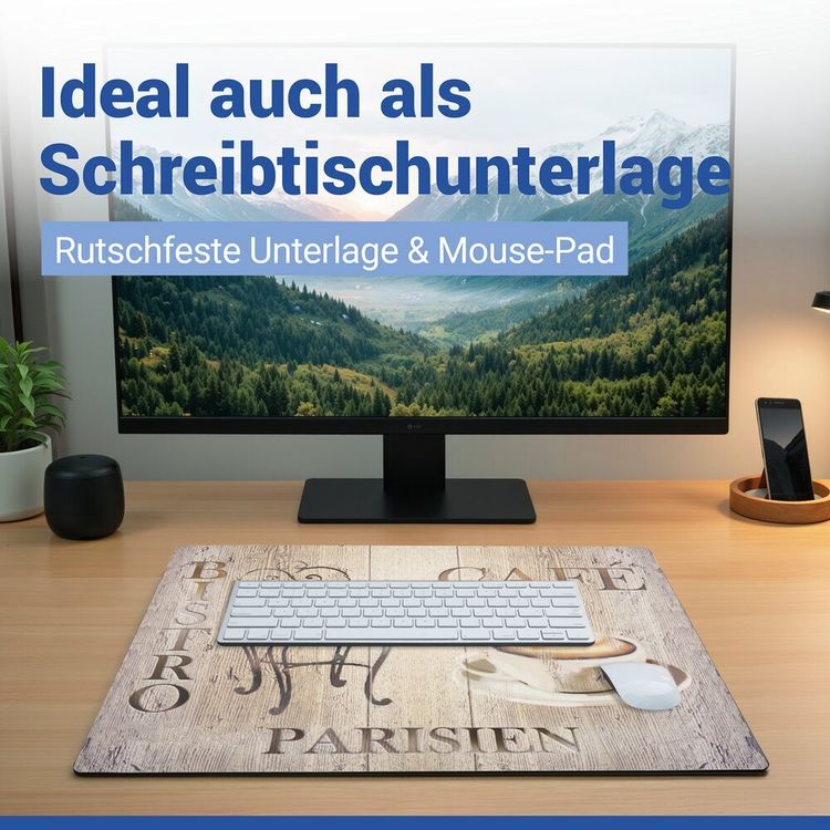 Produktbild: Schutzabdeckmatte Mod. Bistro 60 x 52 cm, hitzebest&auml;ndige Schutzmatte f&uuml;r Kochfelder