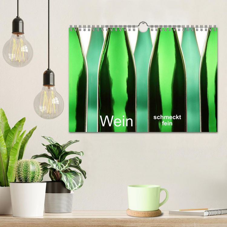 Produktbild: Wein schmeckt fein (Wandkalender 2026 DIN A4 quer), CALVENDO Monatskalender