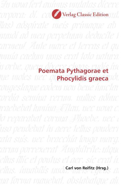 Produktbild: Poemata Pythagorae et Phocylidis graeca