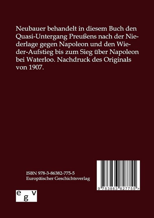 Produktbild: Preu&szlig;ens Fall und Erhebung 1806-1815