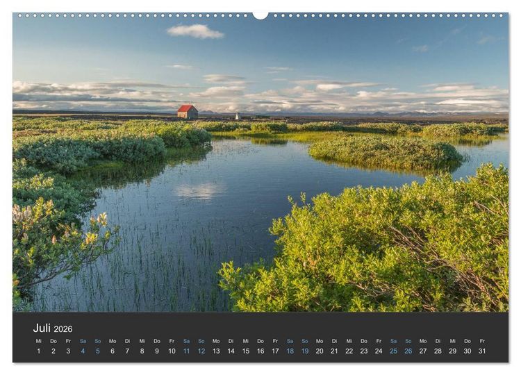Produktbild: Island (Wandkalender 2026 DIN A2 quer), CALVENDO Monatskalender