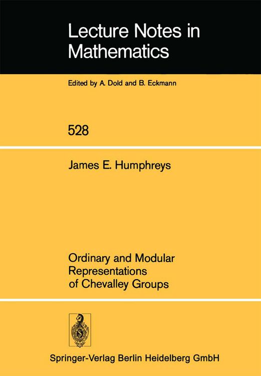 Produktbild: Ordinary and Modular Representations of Chevalley Groups