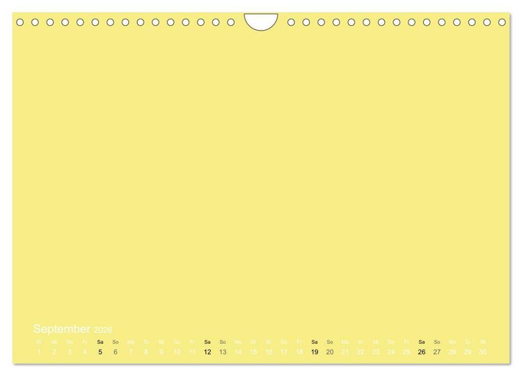 Produktbild: Bastelkalender - Gelb (Wandkalender 2026 DIN A4 quer), CALVENDO Monatskalender