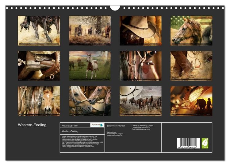 Produktbild: Western-Feeling (Wandkalender 2026 DIN A3 quer), CALVENDO Monatskalender