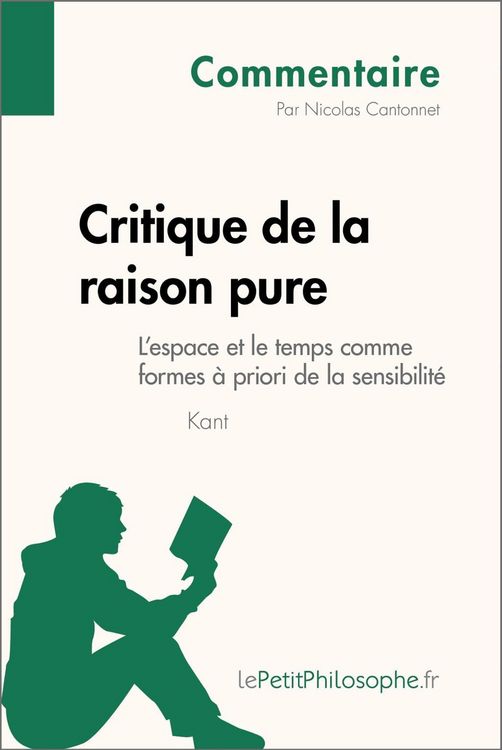 Produktbild: Critique de la raison pure de Kant - L'espace et le temps comme formes &agrave; priori de la sensibilit&eacute; (Commentaire)