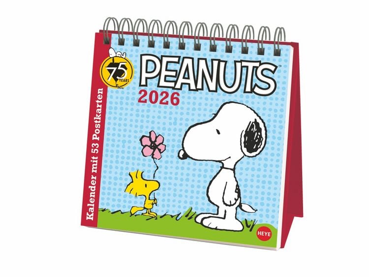 Produktbild: Peanuts Premium-Postkartenkalender 2026