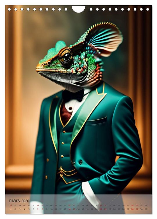 Produktbild: Animaux humano&iuml;des (Calendrier mural 2026 DIN A4 horizontal), CALVENDO calendrier mensuel