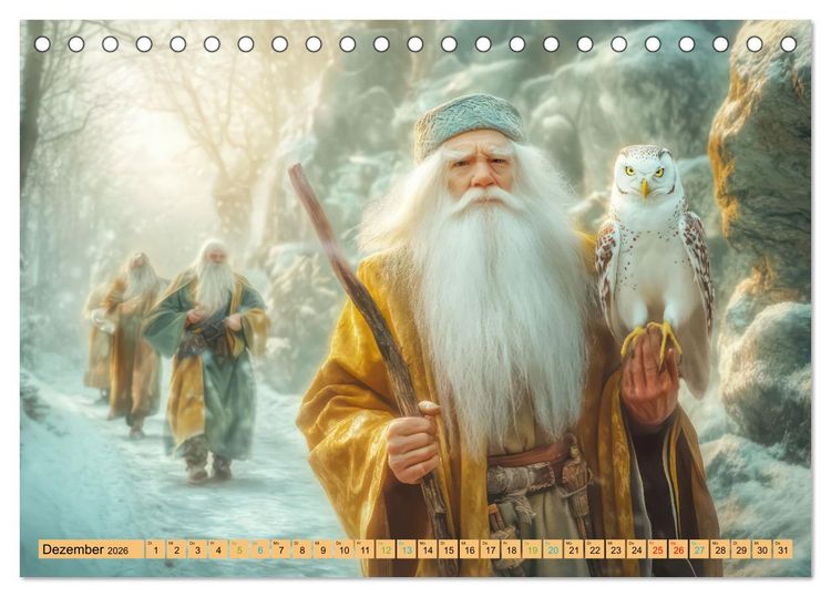 Produktbild: Mystik - Wo das Wundervolle beginnt (Tischkalender 2026 DIN A5 quer), CALVENDO Monatskalender