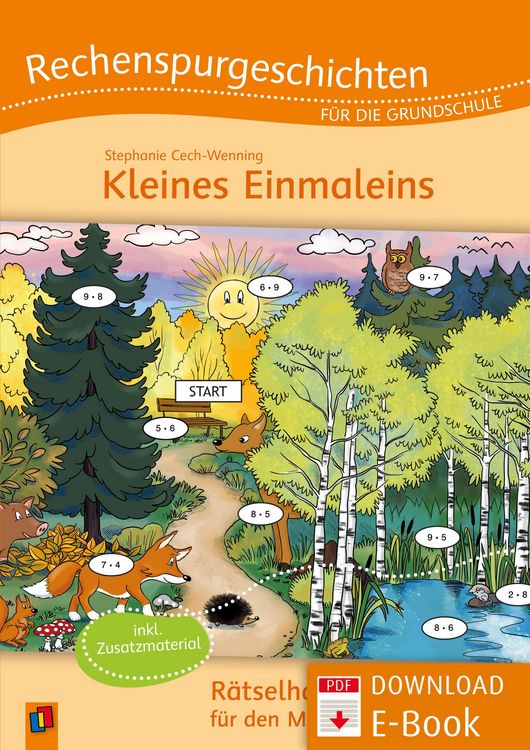 Produktbild: Rechenspurgeschichten f&uuml;r die Grundschule - Kleines Einmaleins