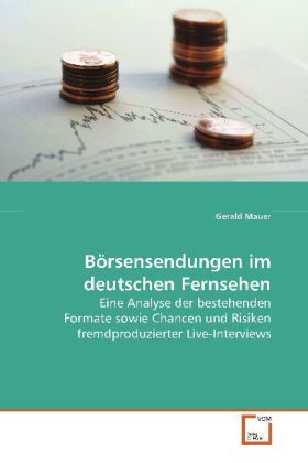 Produktbild: Mauer, G: B&ouml;rsensendungen im deutschen Fernsehen