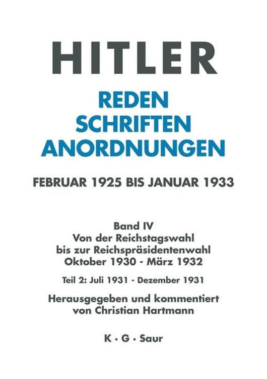 Produktbild: Juli 1931 - Dezember 1931