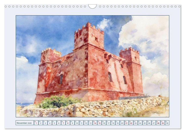 Produktbild: Malta - Perle im s&uuml;dlichen Mittelmeer (Wandkalender 2026 DIN A3 quer), CALVENDO Monatskalender