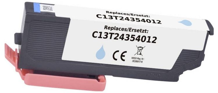 Produktbild: Renkforce Druckerpatrone ersetzt Epson T2435XL 24XL, C13T24354012 Kompatibel Photo Cyan RF-ET2435XLLC RF-6728562