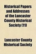 Produktbild: Historical Papers and Addresses of the Lancaster County Historical Society (11)