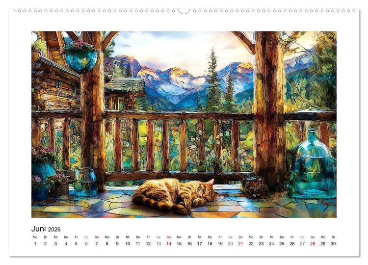 Produktbild: Die Farben der Berge (hochwertiger Premium Wandkalender 2026 DIN A2 quer), Kunstdruck in Hochglanz