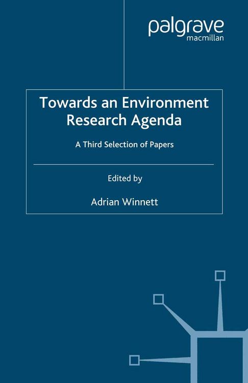 Produktbild: Towards an Environment Research Agenda