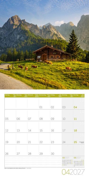 Produktbild: Alpen Kalender 2027 - 30x30 - Art12