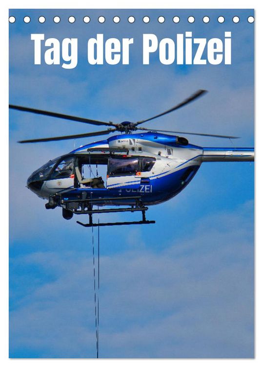 Produktbild: Tag der Polizei (Tischkalender 2026 DIN A5 hoch), CALVENDO Monatskalender