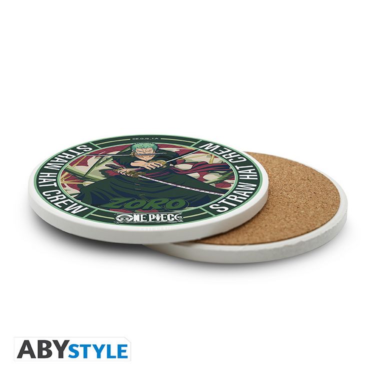 Produktbild: ONE PIECE - Ceramic Coasters "Zoro"